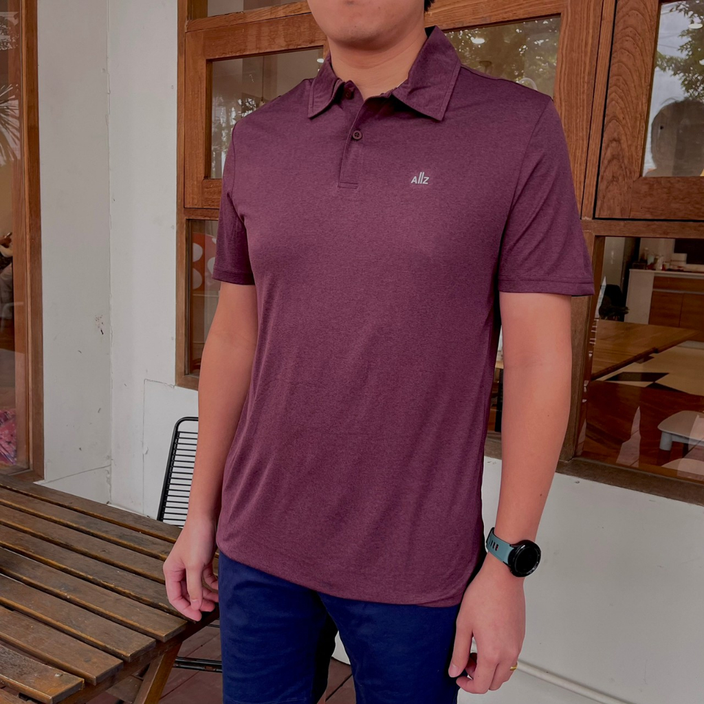 เสื้อโปโล  AIIZ (เอ ทู แซด) ใหม่แท้100% กาป้ายแบรนด์ เสื้อยืดคอปก เสื้อสีเรียบๆ ผ้านุ่มยืดหยุ่นดี ใส