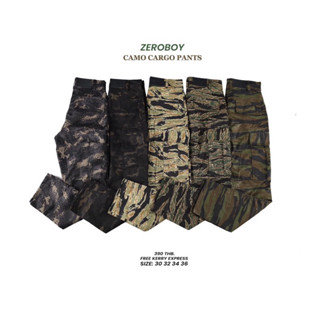 SHOPCNX - ZEROBOY  CAMO CARGO PANTS (งานจริงสวยมาก)