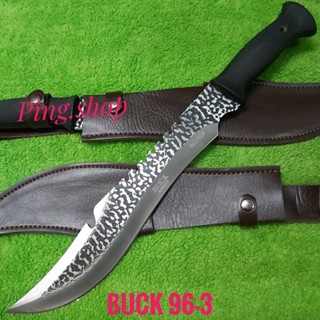 มีด มีดพก มีดเดินป่า มีดยาว มีดสปาต้า BUCK KNIVES รุ่น 96-3 ใบลายด้ามยาง