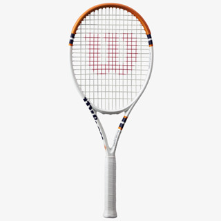 Wilson ไม้เทนนิส Clash 100 V2 Roland Garros 2023 Tennis Racket FRM 2 4 1/4 | White/Clay/Navy ( WR127811U2 )