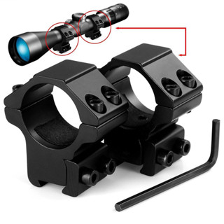 ขาจับกล้อง สโคป scope ขาต่ำ จับราง 11 มิล และ 20 หรือ 21 มิล จับท่อ 25.4 และ 30 มิล ทนแรงรีคอลย์สูง