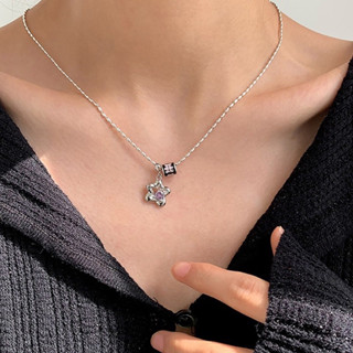 [Pre Order] สร้อยคอ Silver 92.5% ดอกไม้เกสรไวโอเล็ต 🪻