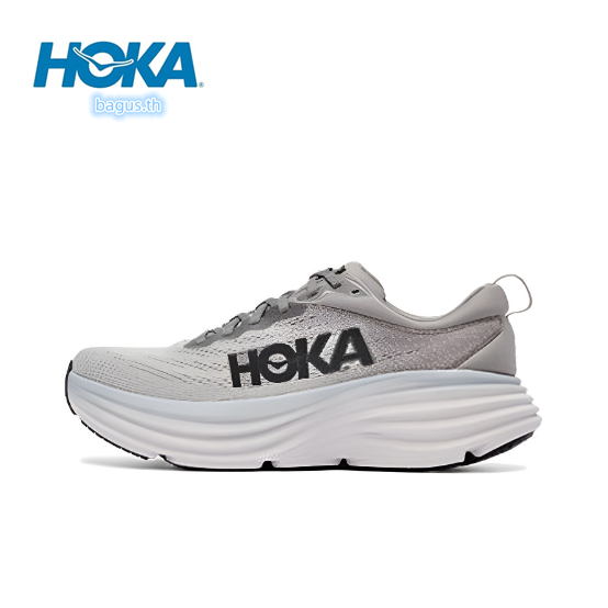 HOKA ONE ONE BONDI 8 gray ของแท้ 100%