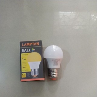 LamptanหลอดLEDBall3wหลอดปิงปองเกลียวE27แสงwarmwhite