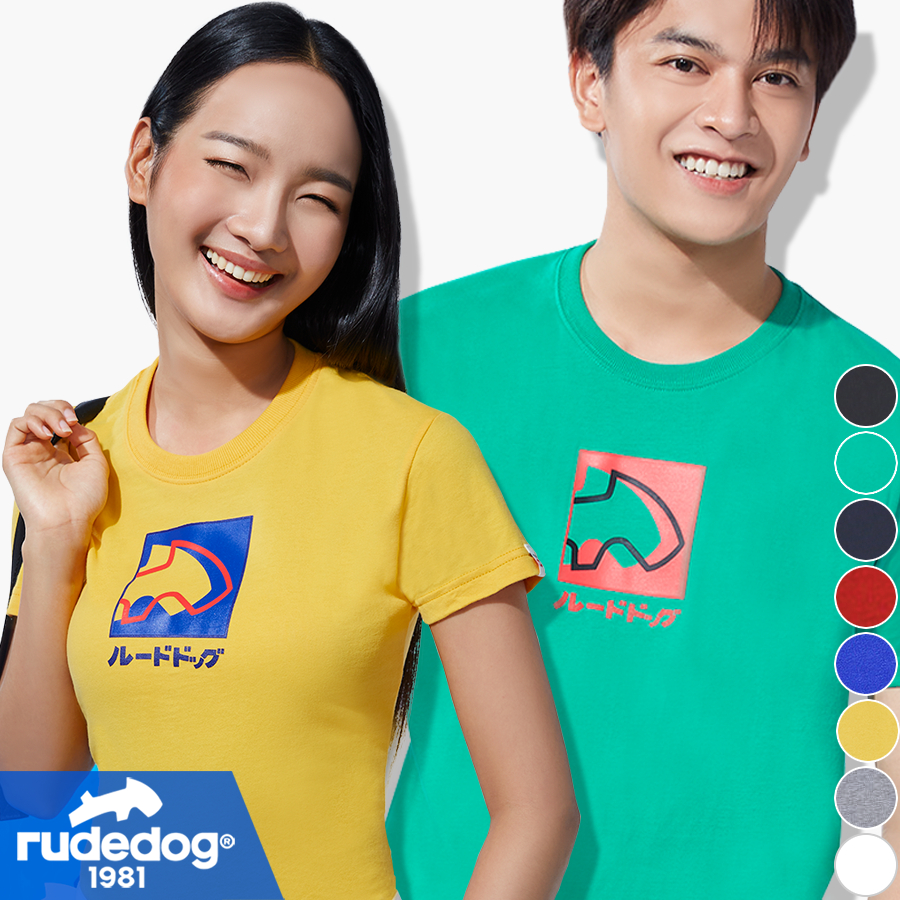 rudedog® เสื้อยืดผู้ชาย เสื้อยืดผู้หญิง รุ่น Little Head ของแท้ 100% รู้ดด็อก