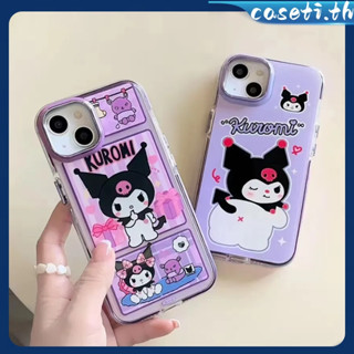 คูปองเคลม🎀เคสไอโ case for iphone 11 12 การ์ตูนอะนิเมะน่ารัก Kulomi เคส 14 13 12 11 pro max เปลือกนิ่มป้องกันการตก