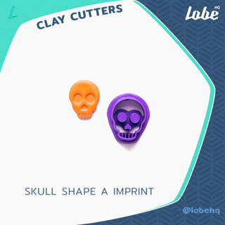 Skull A Imprint Shape Clay Cutter/ Clay Tools/ Polymer Clay Cutter/ แม่พิมพ์กดดินโพลิเมอร์รูปทรงหัวกระโหลก