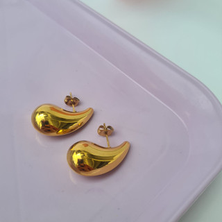 (WELRY.acc) พร้อมส่ง ต่างหูลายหยดน้ำ