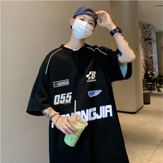 KR983 เสื้อยีดเกาหลีลายพิมพ์สตรีทแบบสปอร์ตเนื้อผ้ากีฬาแบบใส่ฤดูร้อนง่ายมากๆ สวยยเฟี้ยว