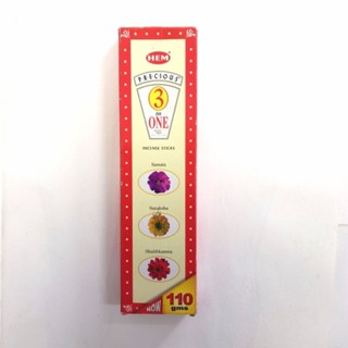Hem Precious 3 in One Incense Sticks/ กำยาน/ธูปหอม/ อินเดียแท้​ พร้อมส่ง/ 110 g