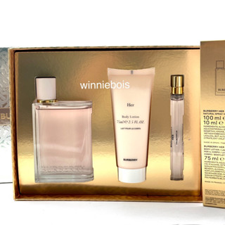 น้ำหอม ชุดของขวัญ BURBERRY Her Set (EDP 100ml + EDP 10ml + Body Lotion 75ml)