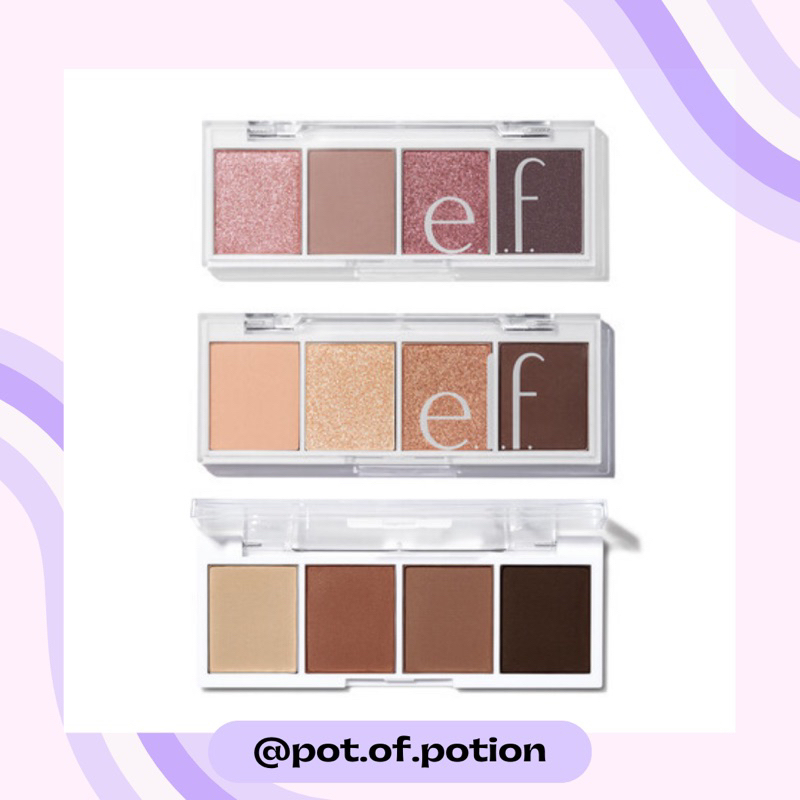 พร้อมส่ง e.l.f — bite - size eyeshadow face duo / blush / elf