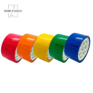 (1ม้วน) เทปสี OPP หลากสี ขนาด 2 นิ้ว 45 หลา 45 ไมครอน OPP tape เทปปิดกล่อง เทปติดกล่อง สก็อตเทป