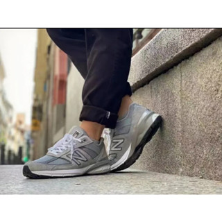 New Balance NB 990 v5 Yuan Zu grey ของแท้ 100 % sneakers Running shoes style man Woman