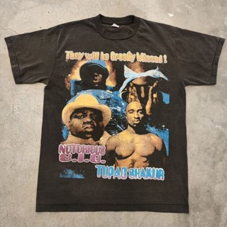 TUPAC VS BIGGIE RAPPER HIP-HOP เสื้อวง เสื้อทัวร์