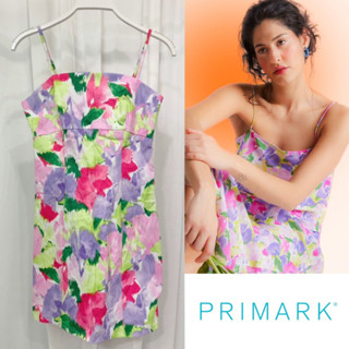 ส่งต่อเดรสลายกราฟฟิก แบรนด์Primark Floral Printed Cami Mini Dress