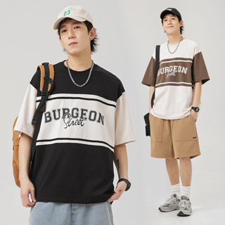 Inyourstyles.brand เสื้อยืดโอเวอร์ไซส์ลาย BURGEON