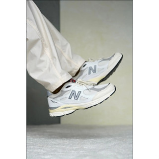 New Balance NB Teddy Made 990 v3 white ของแท้ 100 % sneakers Running shoes style man Woman