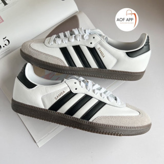 ถูกที่สุด ของแท้100% รองเท้าผ้าใบ Adidas Samba OG White/Black สุดฮิต