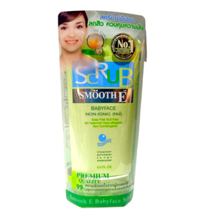 Smooth E Babyface Scrub non-lonic  120g  ลดสิว ควบคุมความมัน3783