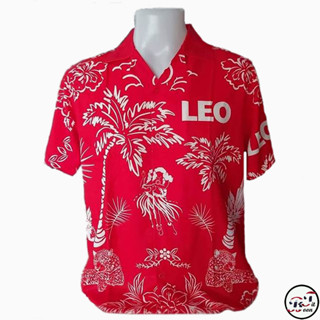 เสื้อเบียร์ลีโอ LEO เสื้อพิมพ์ลาย ผ้านิ่ม