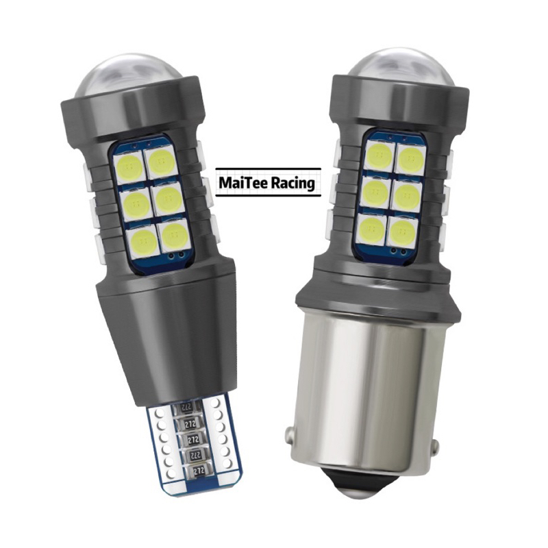 ( 1 คู่ ) ไฟถอย หลอดไฟถอย LED ไฟถอยรถยนต์ แสงสีขาว ขั้ว 1156, 1157, 7440, 7443, T15