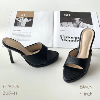 รองเท้าสตรี รองเท้าแฟชั่น ส้นสูง4นิ้ว รหัสสินค้า F-7006 NIWA SHOES