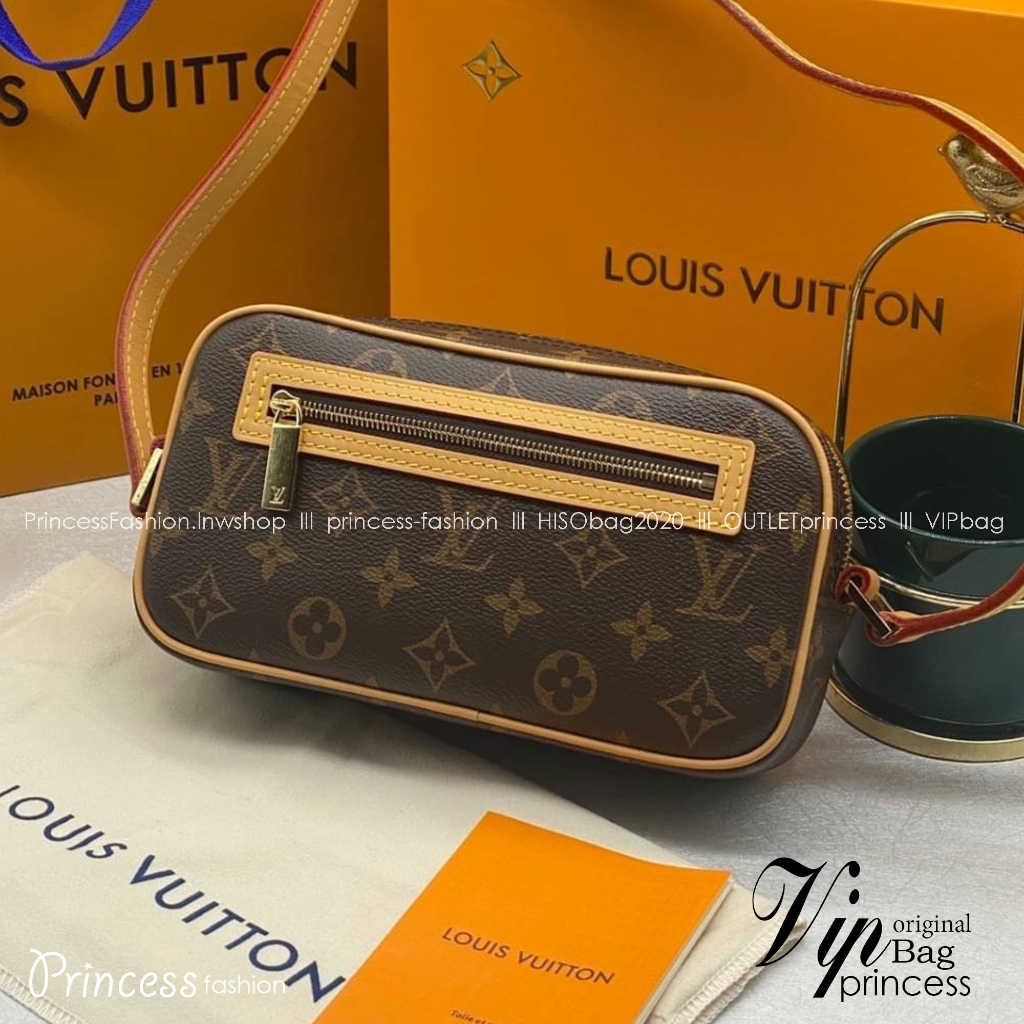 LV POCHETTE CITE SHOULDER BAG MONOGRAM เกรดออรินอล หนังแท้ สวยงามตามรูป เกรดเทียบแท้ ใช้สลับแท้ได้ ใช้งานต่างประเทศได้