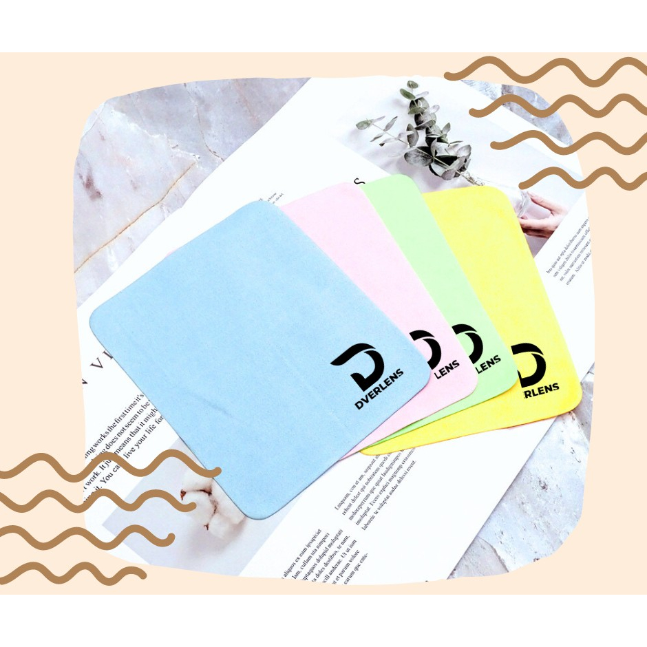 ผ้าเช็ดแว่น ผ้าเช็ดเลนส์ แบบคละสี Dver Lens : Super lens cleaning cloth ลดคราบมัน ลดรอยนิ้วมือ ซักได้ ใช้ได้หลายรอบ
