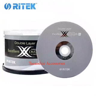 DVD+R DL D9  Ritek Double X Dual Layer 8.5GB 2-8X 240Min. (Pack.50 Disc.)