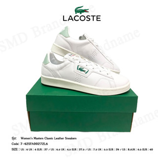 Lacoste รองเท้าผ้าใบ รุ่น Womens Masters Classic Leather Sneakers Code: 7-42SFA00272L6