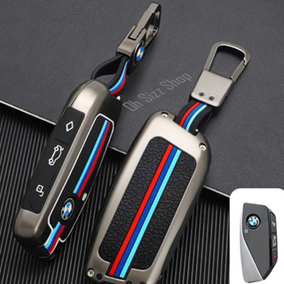 เคสรีโมทรถ BMW IX Series Full Package 2023 ปุ่มข้าง  (Alloy Up Grade Luminescence 3D Silicone Push button Guard)   Key S