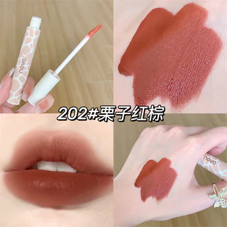 5762 (ใหม่/แท้) NOVOลิปกำมะหยี่ ลิปเวลเวท เนื้อครีมมี่ เนื้อนุ่มละมุน โทนสีสวย บางเบา เกลี่ยง่าย ติดทน Lip Glaze