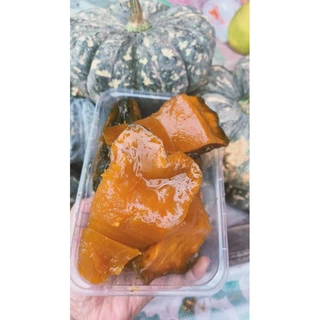 ฟักทองเชื่อมน้ำตาลโตนดหนึบหนับหวานน้อยอร่อยหอมหวานแบบโบราณ