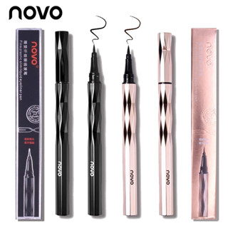 Novo Slim liquid eyeliner pen (No.5201) อายไลเนอร์หัวเรียวเล็ก กันน้ำ เขียนง่าย ติดทนยาวนาน