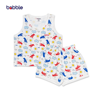 BABBLE ชุดเสื้อกล้ามเด็ก ชุดเซตเด็ก ชุดเด็ก (5 ลายให้เลือก) อายุ 3 เดือน ถึง 2 ปี (TV004) (BTV)