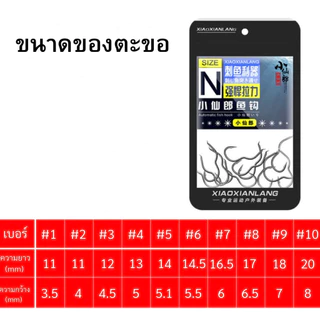 ตะขอ automatic 12ชิ้น(ตะขอพลิกอัตโนมัติ) ตะขอXiao Xianlang สินค้าส่งจากไทย