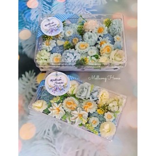 ขนมสัมปันนี โทนสีฟ้าขาว ของขวัญวันแม่