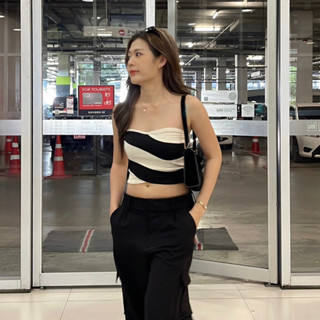 Lalapis | CHOLE TUBE TOP🦋 เกาะอกแต่ง2สี เนื้อผ้าrib