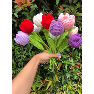 ดอกทิวลิป ดอกไหมพรม พร้อมส่งค่าา