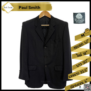 สูท Paul Smith สีเทาดำ ไซส์ M (ผ้าวูล100%)