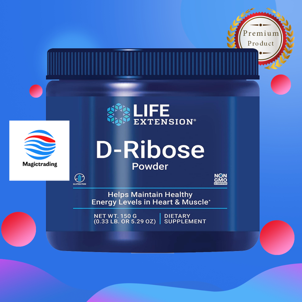 Life Extension D-Ribose Powder 150 grams (5.29 Oz.)