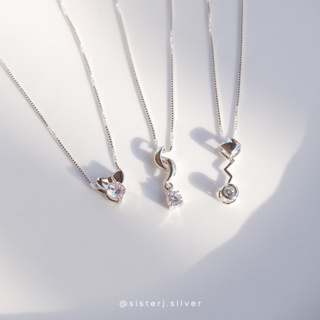 Sister J. diamond pendant จี้เงินแท้ จี้เพชรcz (ราคาเฉพาะจี้) /silver925
