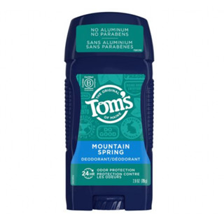 [พร้อมส่ง] Toms of Maine Long-Lasting Aluminum-Free Natural Deodorant for Men, Mountain Spring 2.8 oz (79g)