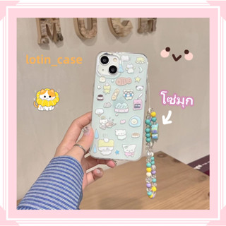 🎁ส่งของขวัญ🎁เคสไอโฟน สำหรับ 11 13 for iPhone Case 14 12 Pro Max น่าสนใจ น่ารัก โซ่มุก กันกระแทก ปกป้อง เคสโทรศัพท์