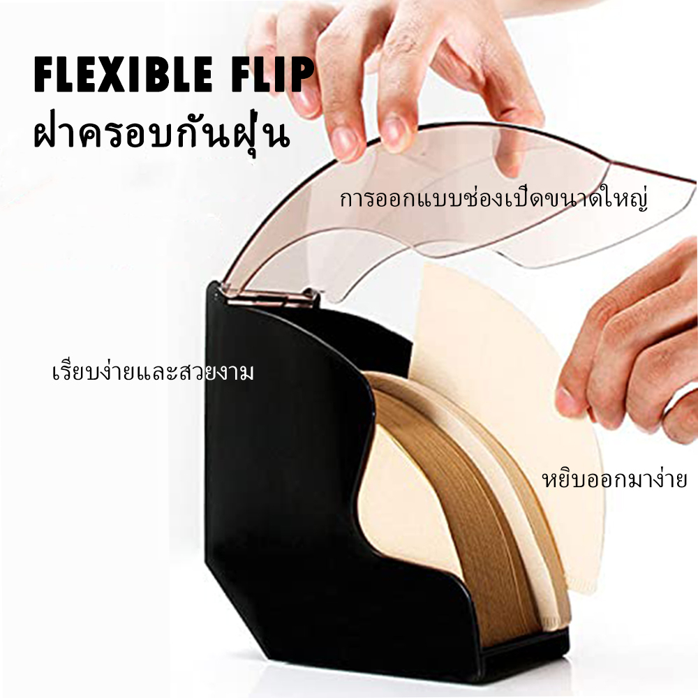 สินค้าพร้อมส่ง✔ กล่องเก็บกระดาษกรองกาแฟ กล่องพลาสติก ใส่กระดาษกรองกาแฟ Plastic Filter Paper Box ราคา ถูกที่สุด ดีลบีเคเค แกลเลอรีภาพที่ 4