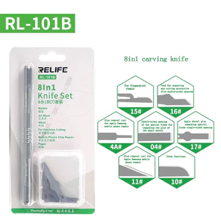 RELIFE RL-101B ใบมีด เหมาะสำหรับซ่อม/ถอดกาว IC ฟีด CPU ซีรีส์ A8–A12 และอุปกรณ์อิเล็กทรอนิกส์อื่น