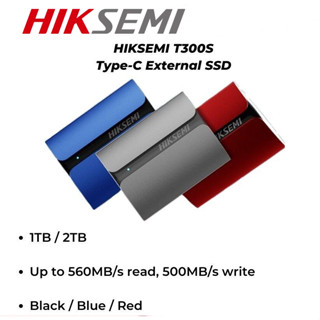 HIKSEMI T300S Series Portable SSD 512GB USB 3.1 Type-C External SSD Hard Drive, 560 MB/s Read