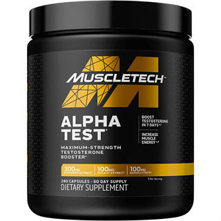 MuscleTech Alpha-Test 240 Capsule เพิ่มฮอร์โมนเพศชาย Testosterone