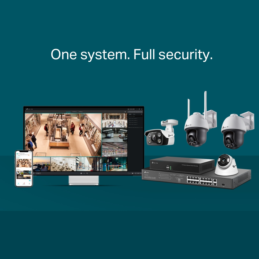 TP-LINK|VIGI กล้องวงจรปิด IP 4 ล้านพิกเซล รุ่น VIGI C540 (4mm)